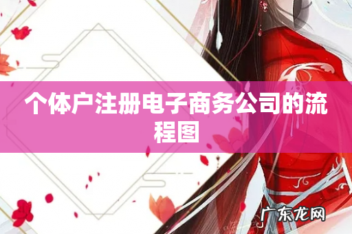 个体户注册电子商务公司的流程图