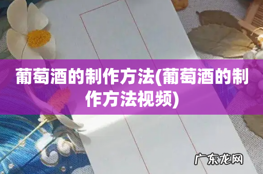 葡萄酒的制作方法视频 葡萄酒的制作方法