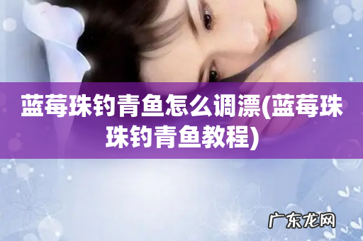 蓝莓珠珠钓青鱼教程 蓝莓珠钓青鱼怎么调漂