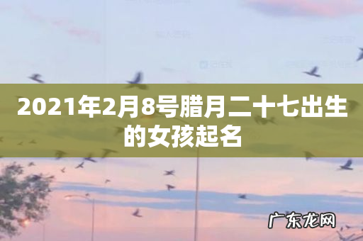 2021年2月8号腊月二十七出生的女孩起名