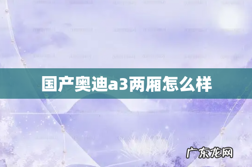 国产奥迪a3两厢怎么样