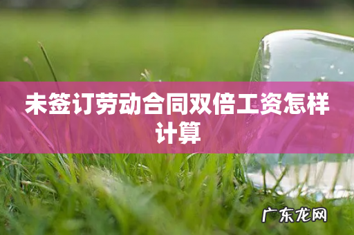 未签订劳动合同双倍工资怎样计算