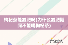 为什么减肥期间不能喝枸杞茶 枸杞茶能减肥吗