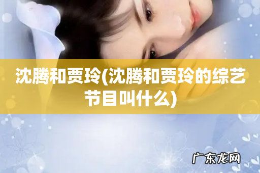 沈腾和贾玲的综艺节目叫什么 沈腾和贾玲