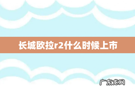 长城欧拉r2什么时候上市