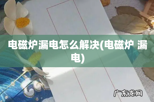 电磁炉 漏电 电磁炉漏电怎么解决