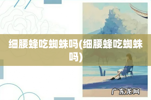 细腰蜂吃蜘蛛吗 细腰蜂吃蜘蛛吗