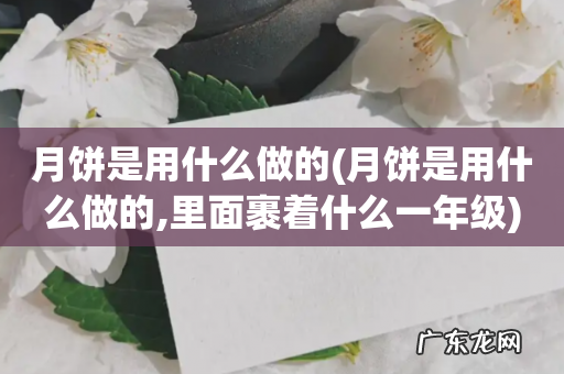 月饼是用什么做的,里面裹着什么一年级 月饼是用什么做的