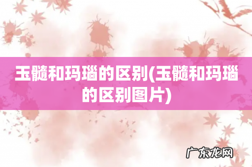 玉髓和玛瑙的区别图片 玉髓和玛瑙的区别