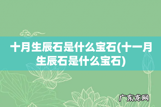 十一月生辰石是什么宝石 十月生辰石是什么宝石