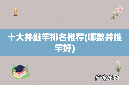 哪款并继竿好 十大并继竿排名推荐
