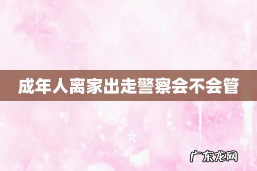 成年人离家出走警察会不会管