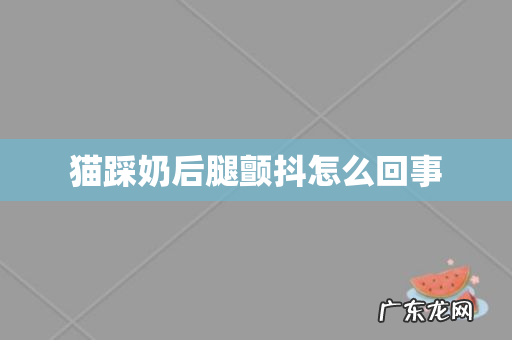 猫踩奶后腿颤抖怎么回事