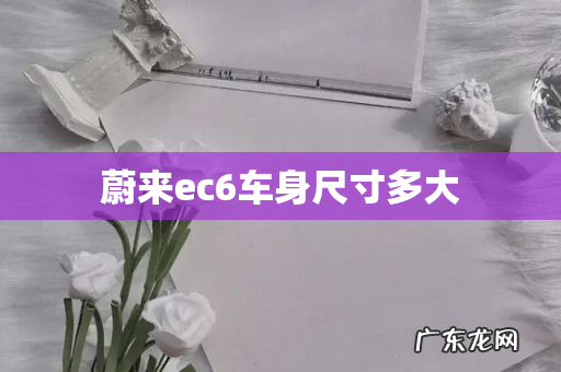 蔚来ec6车身尺寸多大