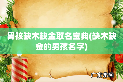 缺木缺金的男孩名字 男孩缺木缺金取名宝典