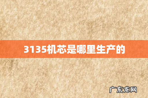 3135机芯是哪里生产的