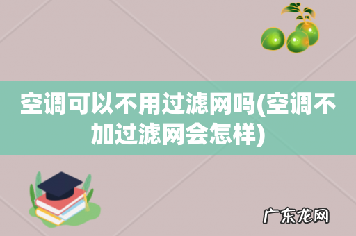 空调不加过滤网会怎样 空调可以不用过滤网吗