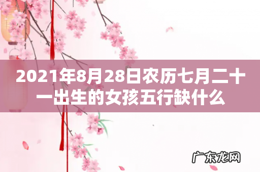 2021年8月28日农历七月二十一出生的女孩五行缺什么