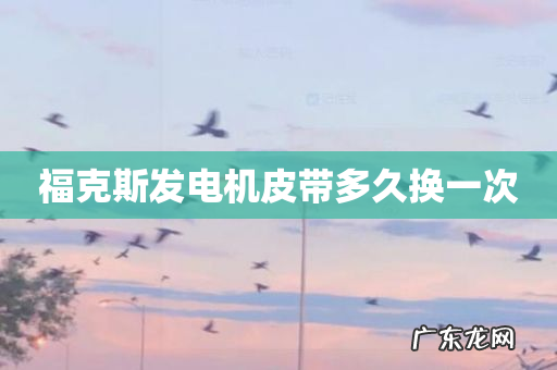 福克斯发电机皮带多久换一次