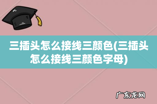 三插头怎么接线三颜色字母 三插头怎么接线三颜色