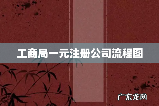 工商局一元注册公司流程图
