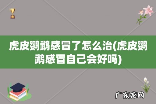 虎皮鹦鹉感冒自己会好吗 虎皮鹦鹉感冒了怎么治