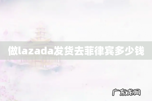 做lazada发货去菲律宾多少钱
