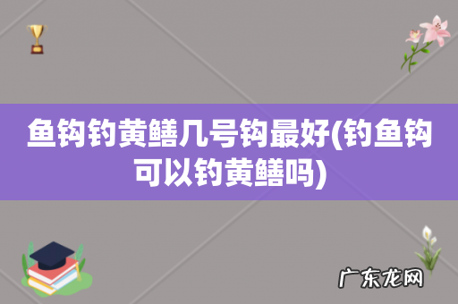 钓鱼钩可以钓黄鳝吗 鱼钩钓黄鳝几号钩最好