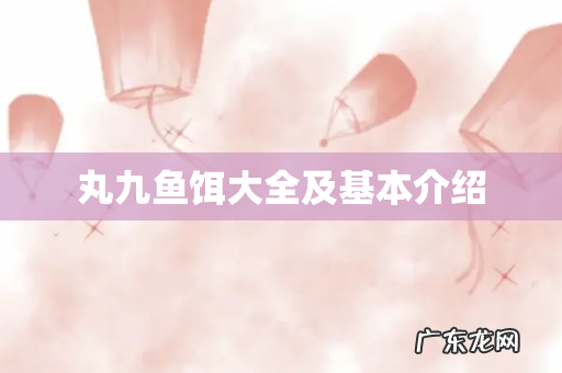 丸九鱼饵大全及基本介绍