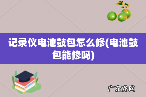 电池鼓包能修吗 记录仪电池鼓包怎么修