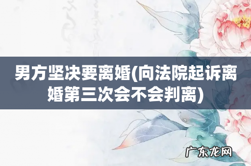 向法院起诉离婚第三次会不会判离 男方坚决要离婚