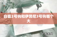 白狐2号钩和伊势尼3号钩哪个大