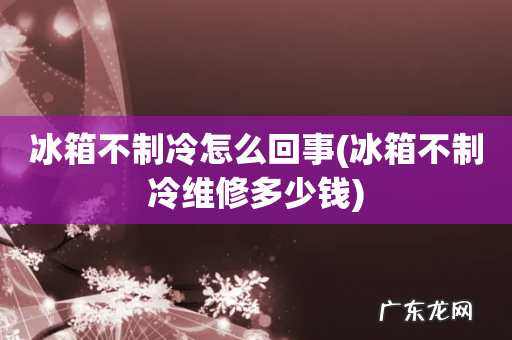冰箱不制冷维修多少钱 冰箱不制冷怎么回事