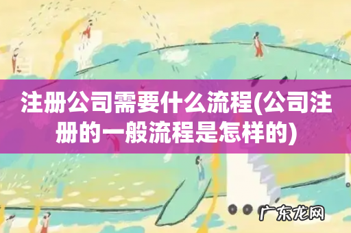公司注册的一般流程是怎样的 注册公司需要什么流程