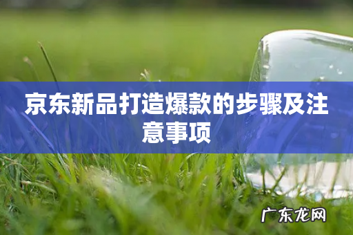 京东新品打造爆款的步骤及注意事项