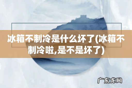 冰箱不制冷啦,是不是坏了 冰箱不制冷是什么坏了