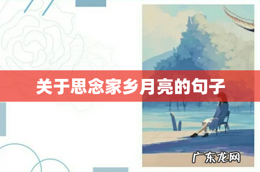 关于思念家乡月亮的句子