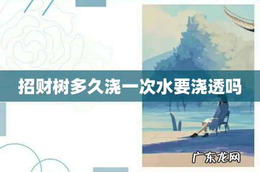 招财树多久浇一次水要浇透吗