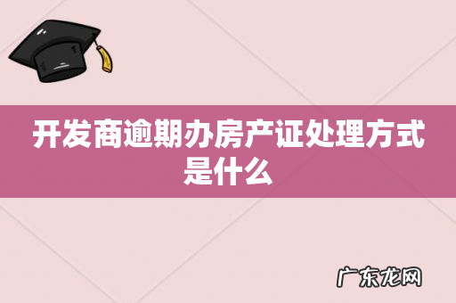 开发商逾期办房产证处理方式是什么