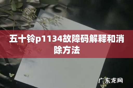 五十铃p1134故障码解释和消除方法