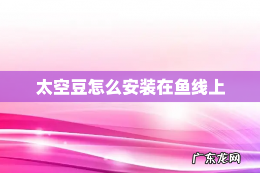 太空豆怎么安装在鱼线上