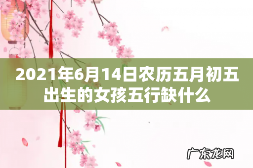 2021年6月14日农历五月初五出生的女孩五行缺什么
