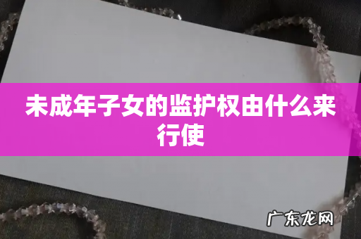 未成年子女的监护权由什么来行使