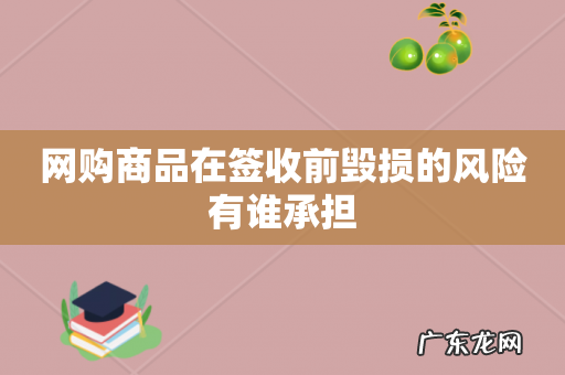 网购商品在签收前毁损的风险有谁承担