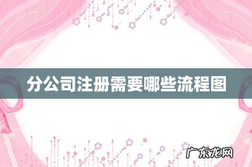 分公司注册需要哪些流程图