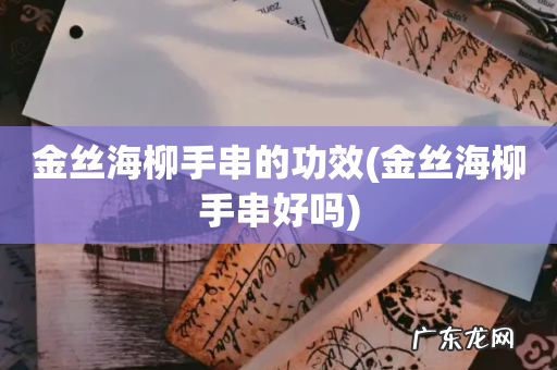 金丝海柳手串好吗 金丝海柳手串的功效
