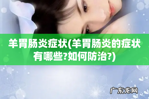 羊胃肠炎的症状有哪些?如何防治? 羊胃肠炎症状