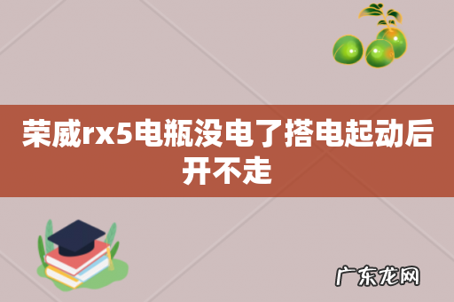 荣威rx5电瓶没电了搭电起动后开不走