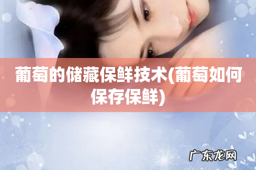 葡萄如何保存保鲜 葡萄的储藏保鲜技术