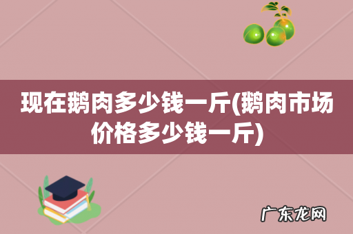 鹅肉市场价格多少钱一斤 现在鹅肉多少钱一斤